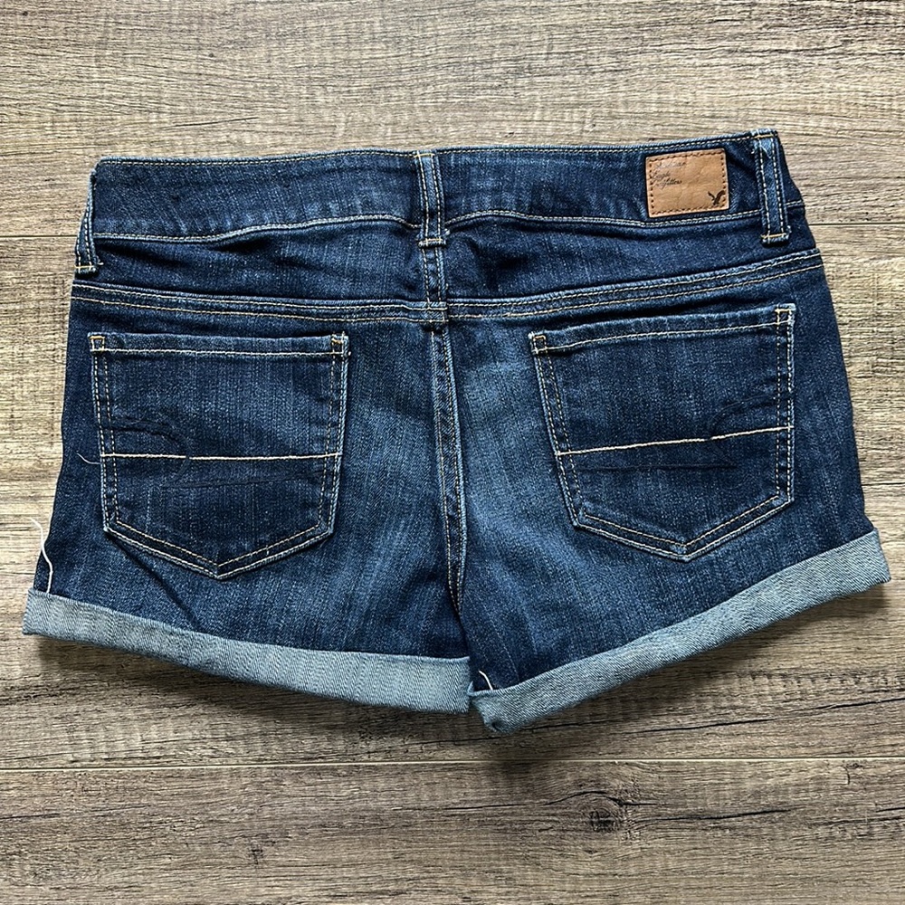 American Eagle Cuffed Stretch Denim Shorts - Picture 2 of 2